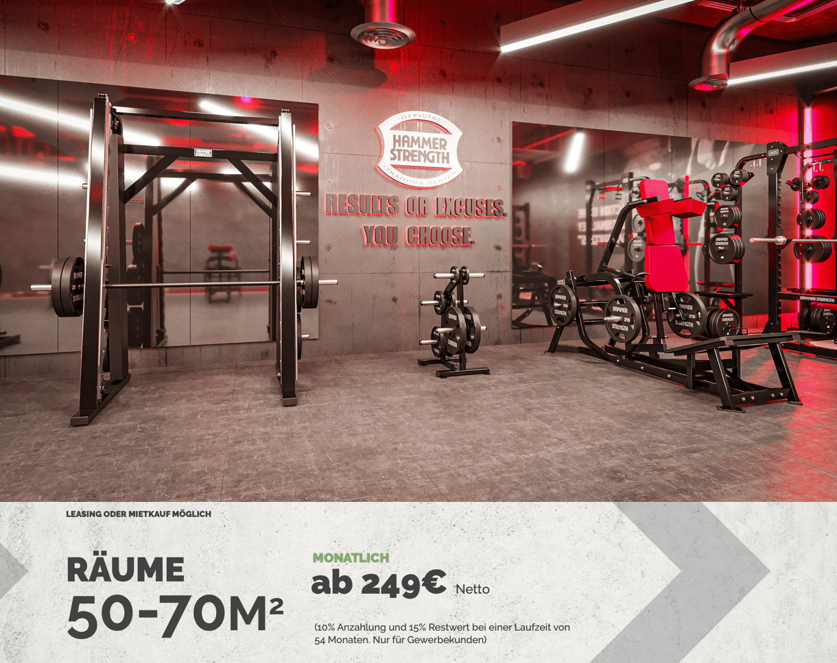 Banner Raum 70qm Hammer Strength